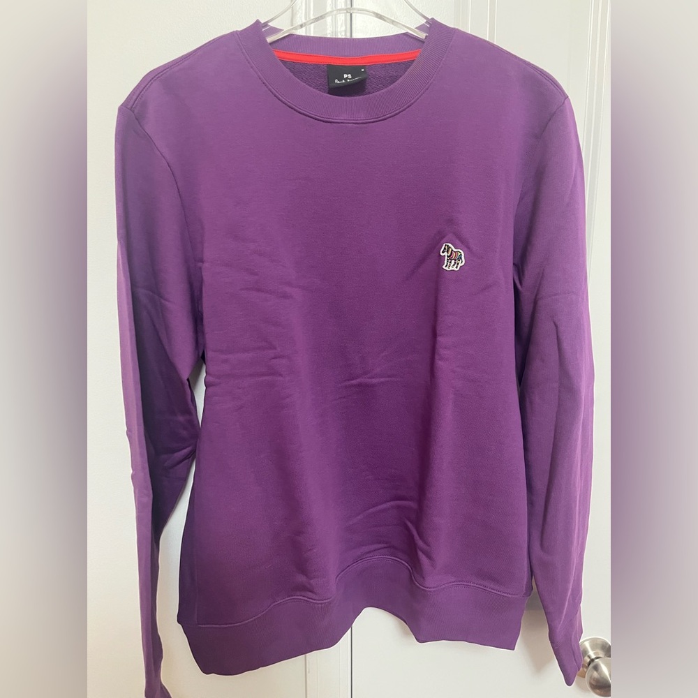 Ps Paul Smith like brand new no tags size M zebra logo organic sweatshirt